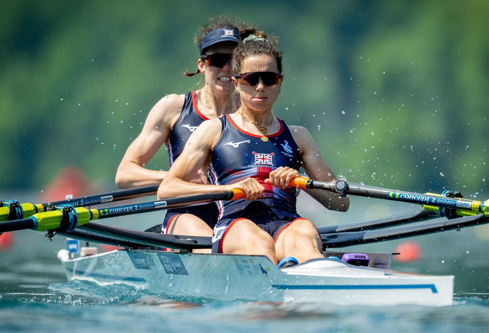 Pembury's Emily Craig and partner Imogen Grant are Sir Matthew Pinsent’s favourites for Olympic gold in the lightweight women’s double sculls. Picture: Benedict Tufnell