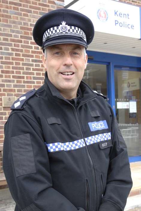 Inspector Tony Cannon at Sheerness police station