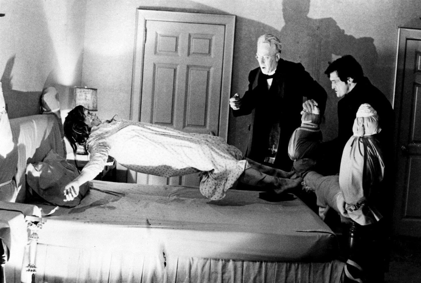 Linda Blair rises from her bed when possessed in The Exorcist...and we'll spare you details of what else she does. Picture: Columbia/Warner Bros Inc