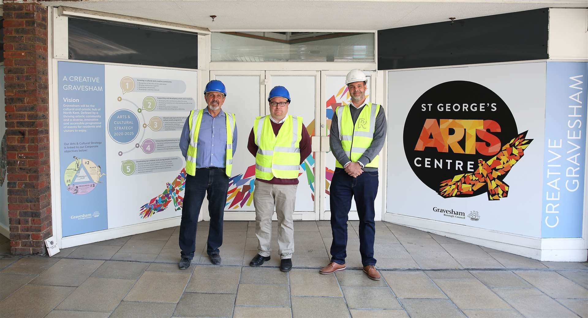 Work has started on the St George's Arts and Cultural hub. Picture: Gravesham Borough Council