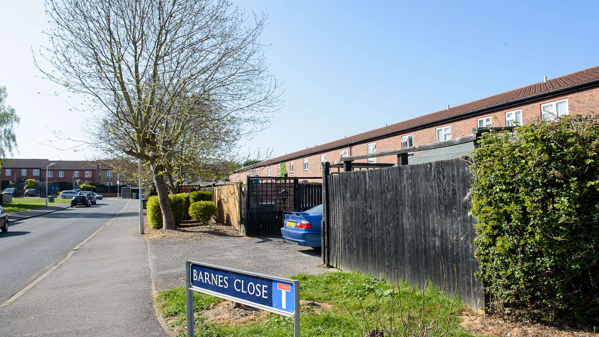 Barnes Close, Faversham, where the incident allegedly took place