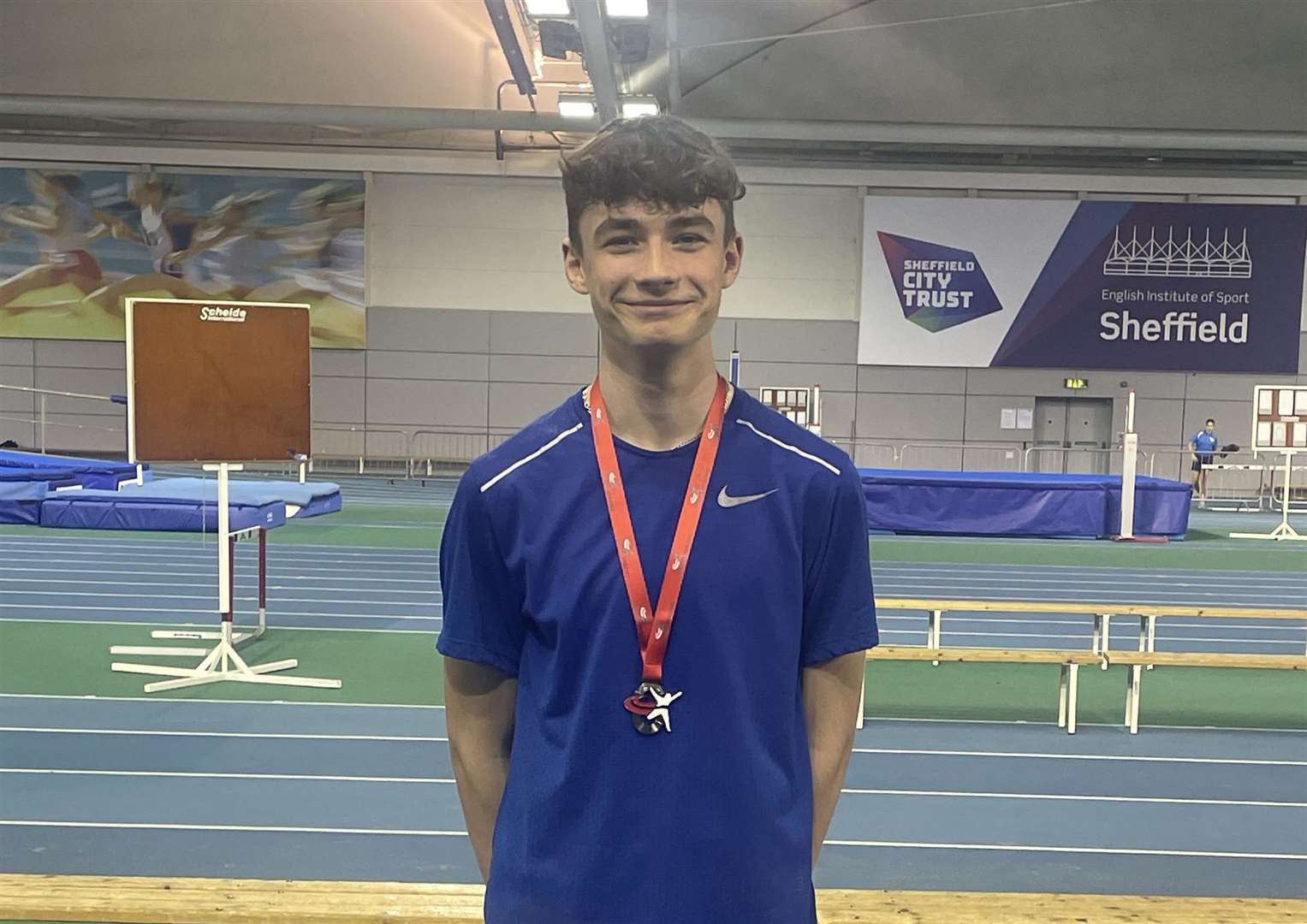 Invicta East Kent's Olly Downs came second at the England Athletics under-15s pentathlon at the English Institute of Sport Sheffield