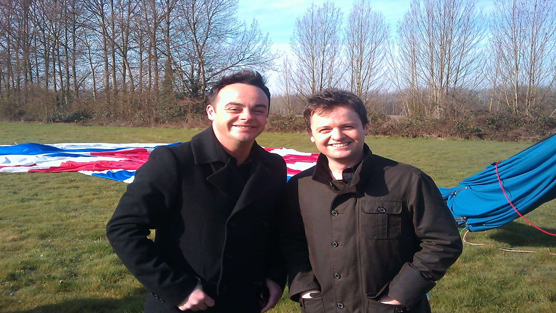 Hosts Ant and Dec crash landed in Wateringbury while filming for BGT. Picture: Jim O'Cock