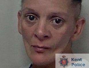 Sarah Cooper has been jailed after spitting in the faces of police officers and supermarket staff