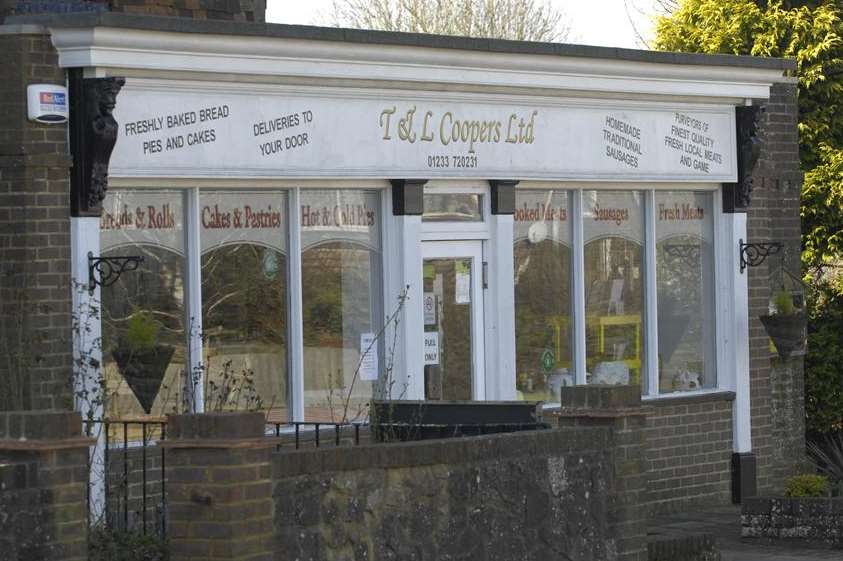 The butchers once run by Graham Cooper in Aldington