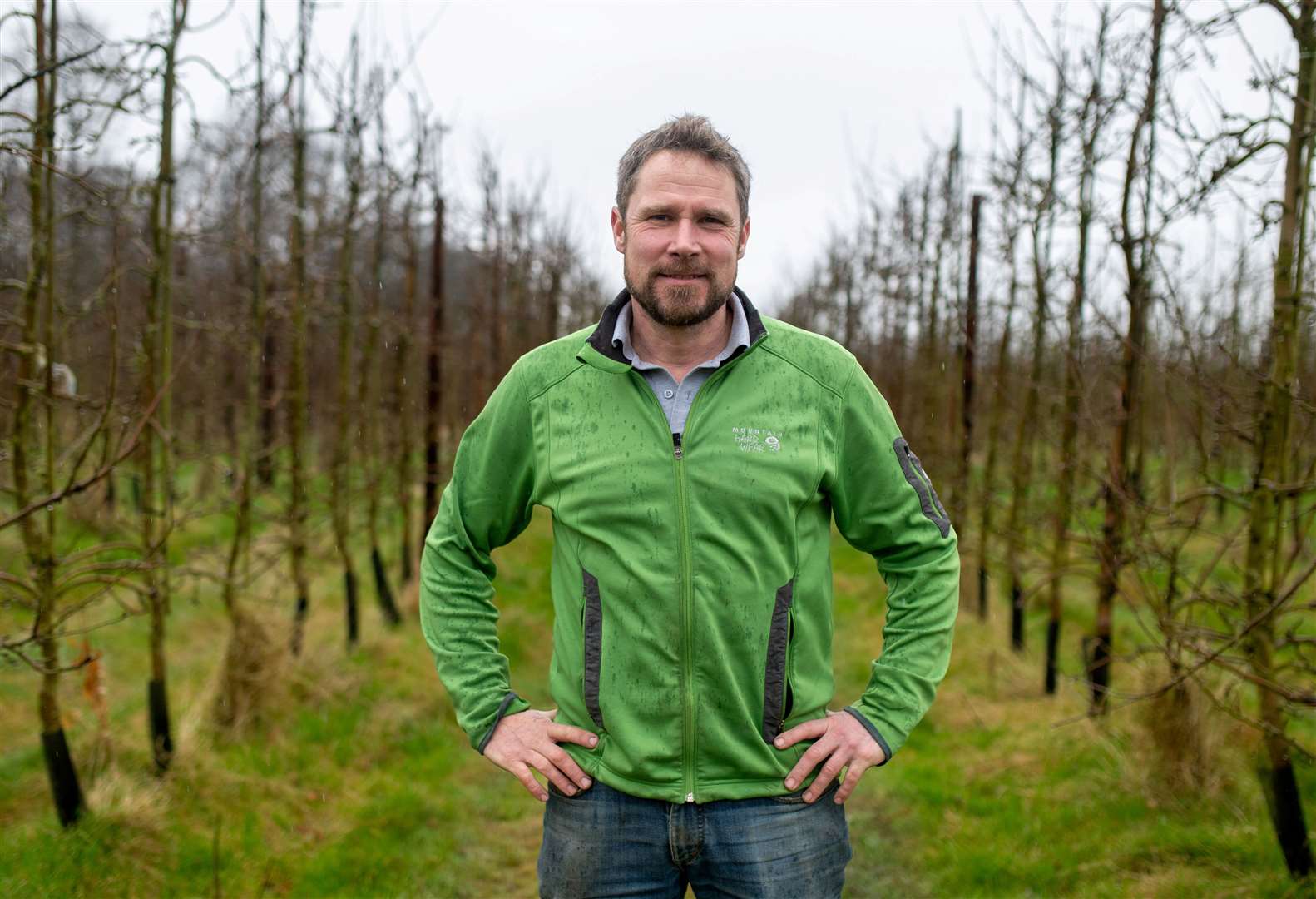 James Smith from Loddington Farm, Maidstone, grubbed 80% of his apple orchard earlier this year. Picture: SNWS