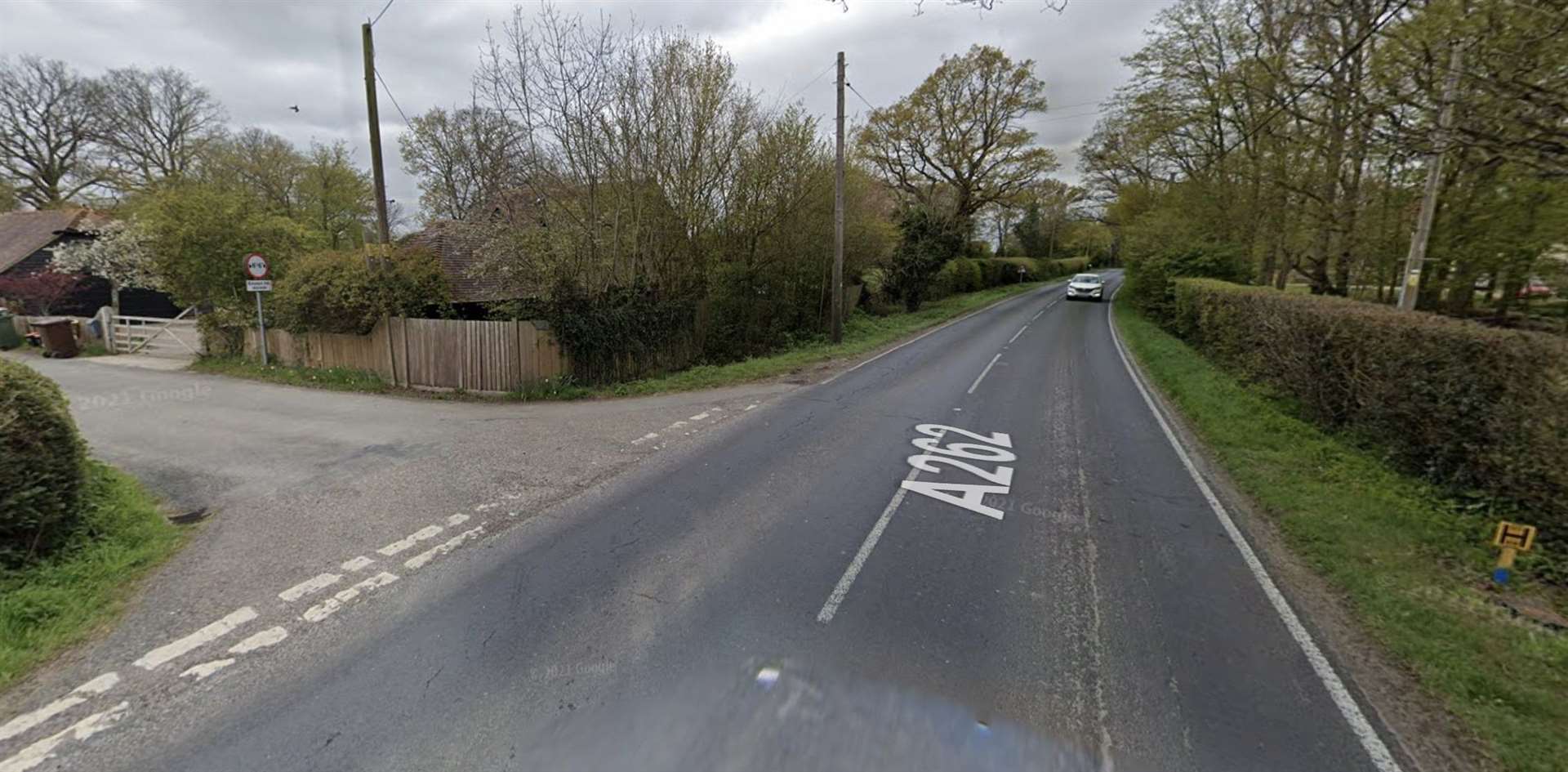 The junction near Nortons Lane is closed. Picture: Google Street View