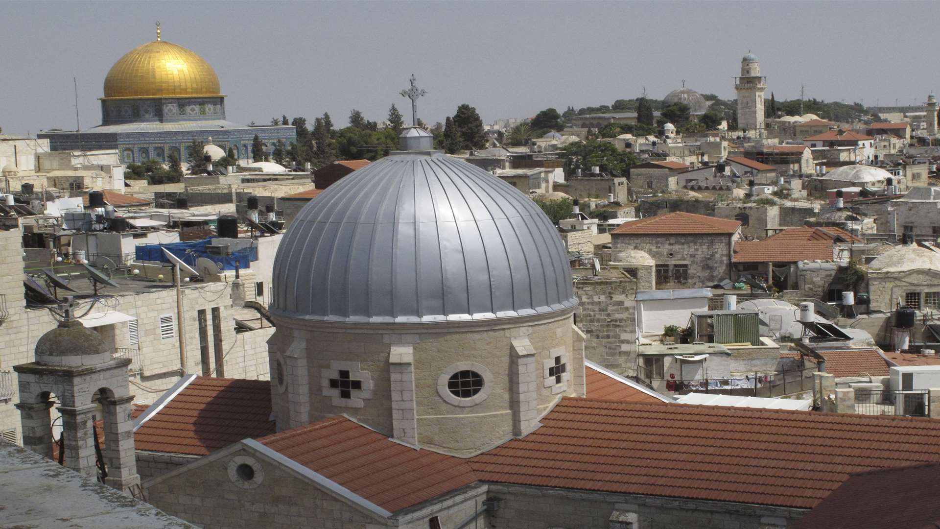 The view across Jerusalem's Old City