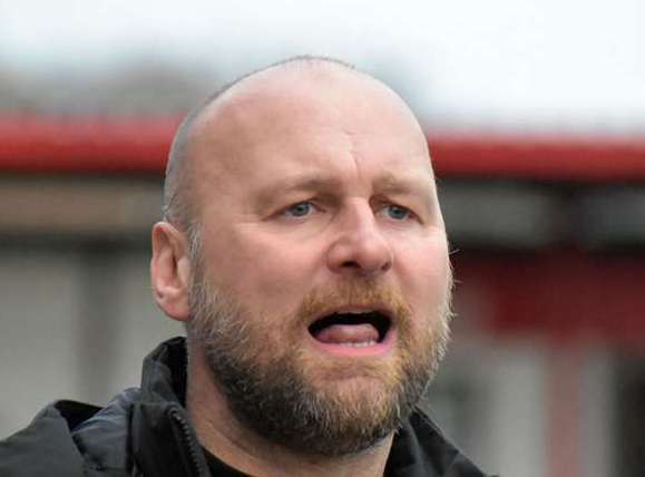 Hythe boss Steve Watt – guided his side into the play-offs. Picture: Randolph File