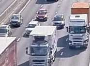 Traffic is said to have come to a standstill on part of the M25. Picture: Highways England