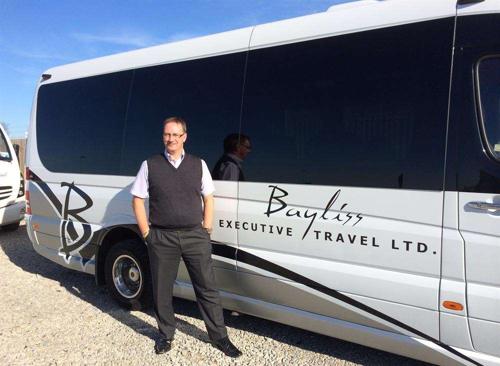 Managing director Alistair Bayliss has launched the company's new commute by coach to London service.