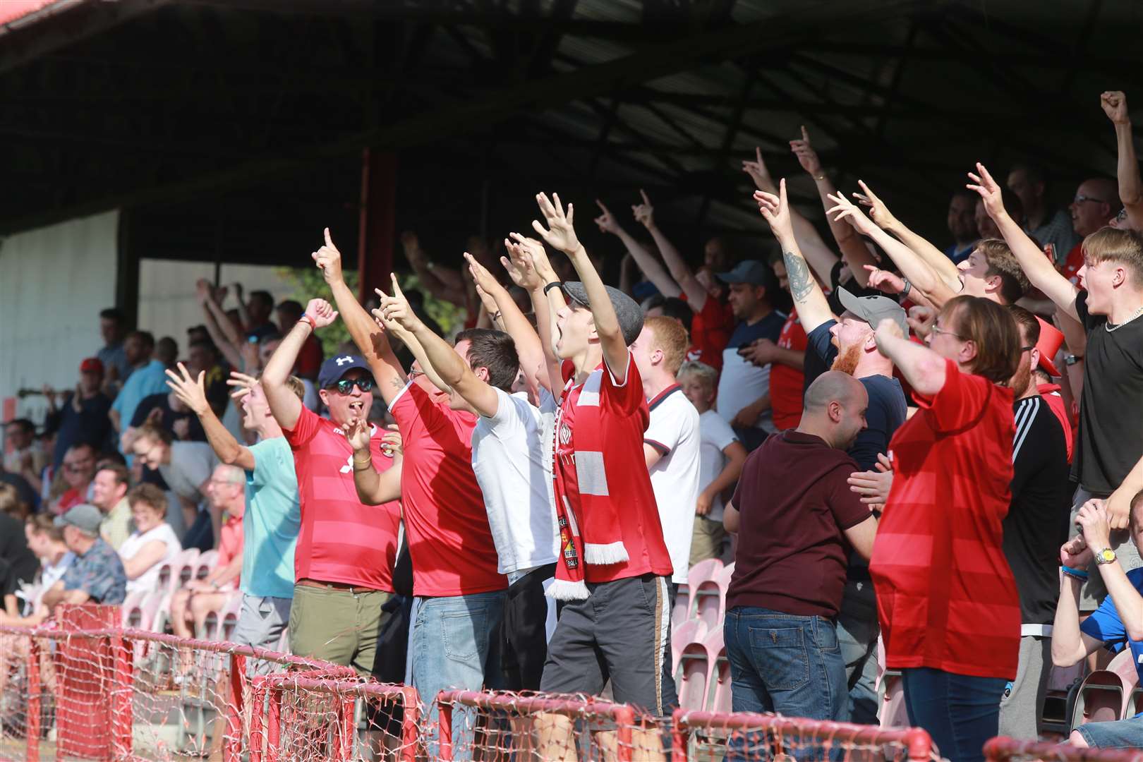 Ebbsfleet fans will hope to be able to watch their team again next season Picture: John Westhrop