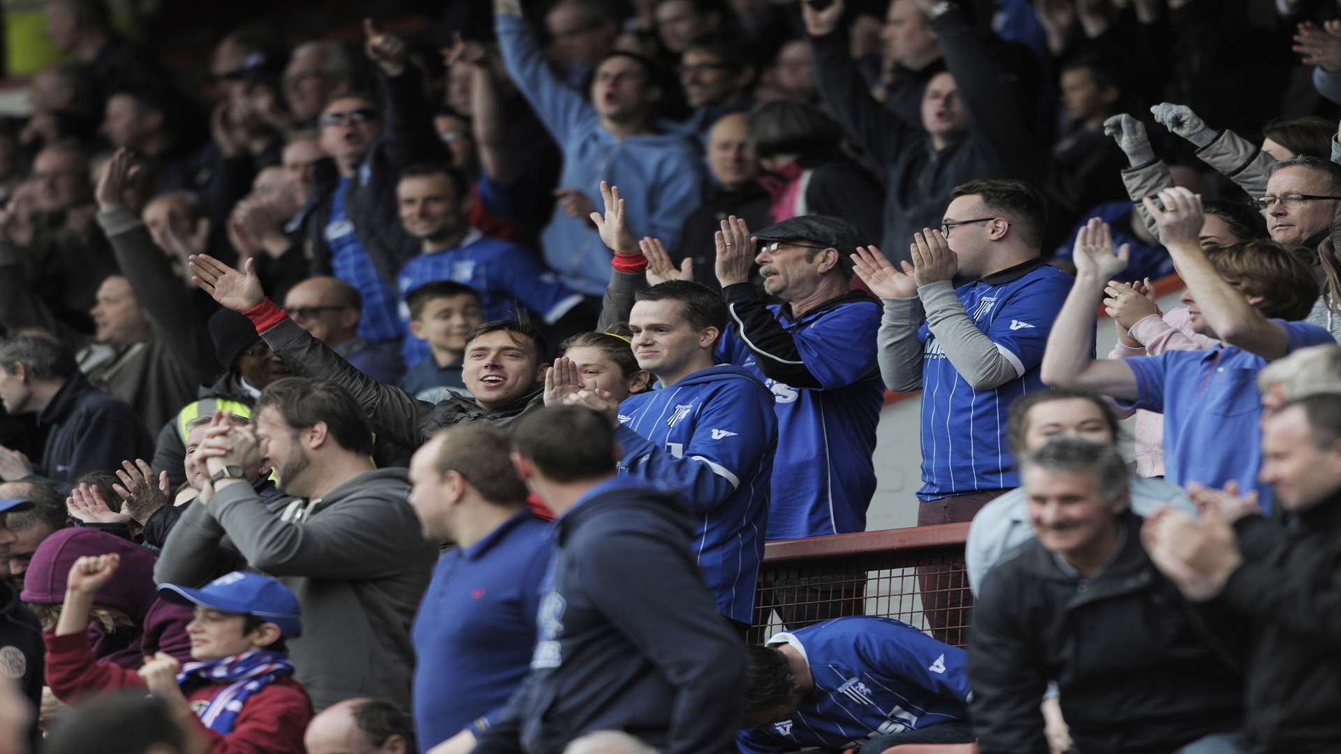 Over 1,000 Gillingham fans travelled to Leyton Orient Picture: Barry Goodwin