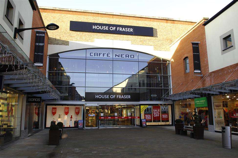 The incident occured just before 11am on June 20 in House of Fraser, Fremlin Walk