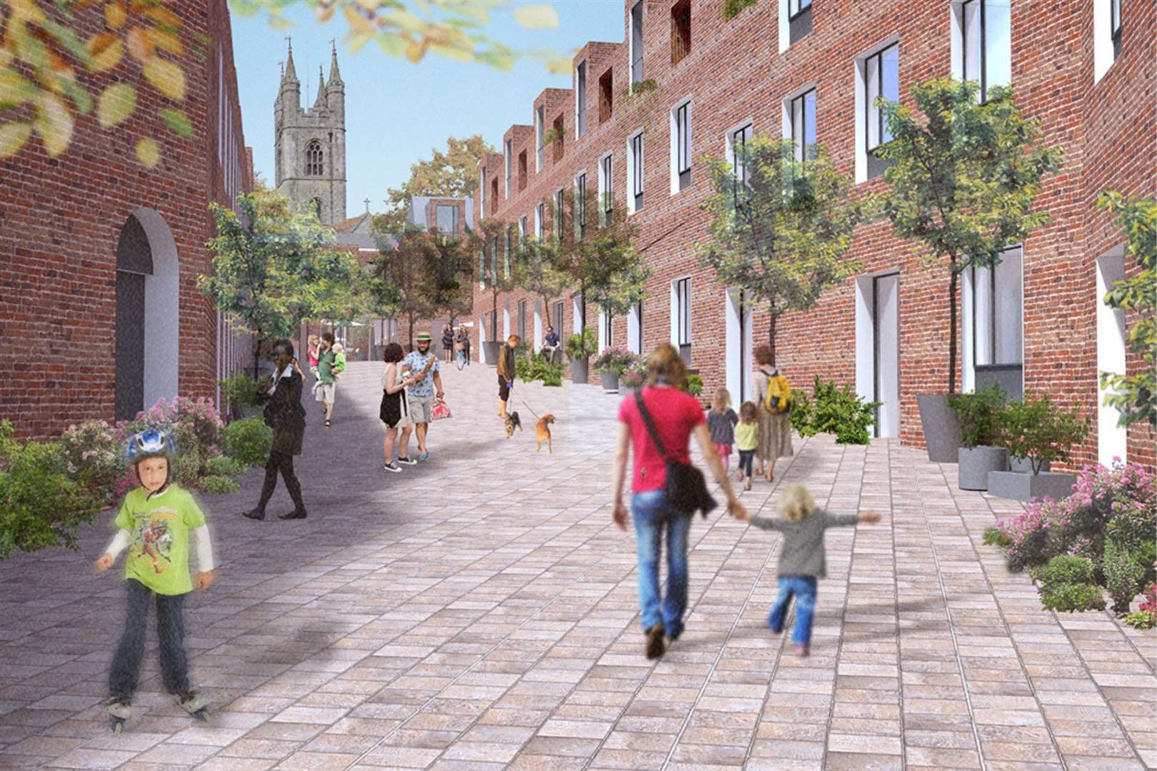 The St Mary's Fields development will include 230 homes. Photo: Ashford Borough Council