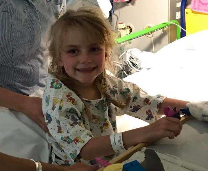 Ellice Barr smiling just days after her surgery