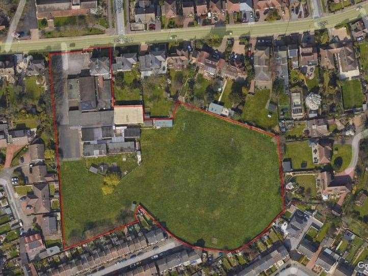 The site for the proposed scheme. Picture: Google Earth/Planning Documents