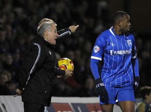 Peter Taylor gets his point across Pic: Barry Goodwin