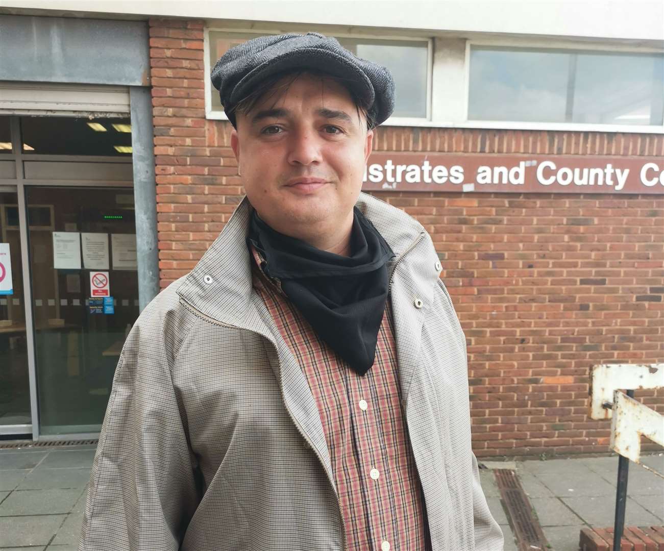 Pete Doherty outside Margate Magistrates' Court two years ago