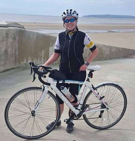Gemma Batley with her much-loved bike (34500417)
