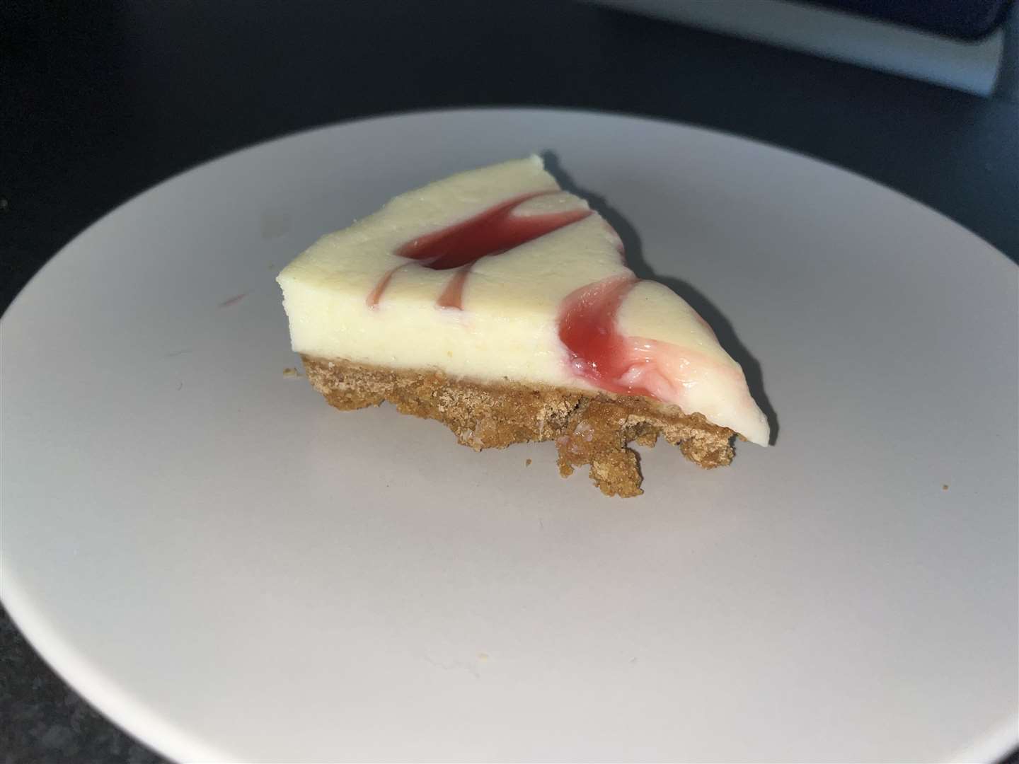 The cheesecake both looked and tasted good
