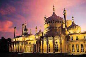 Brighton Royal Pavilion at sunset
