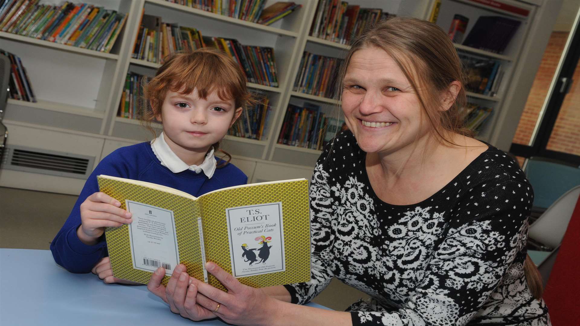 Sophie Manzi at Canterbury Library with Malou Bengtsson-Wheeler of children's literacy charity Beanstalk, which is supporting the Kent Literacy Awards.