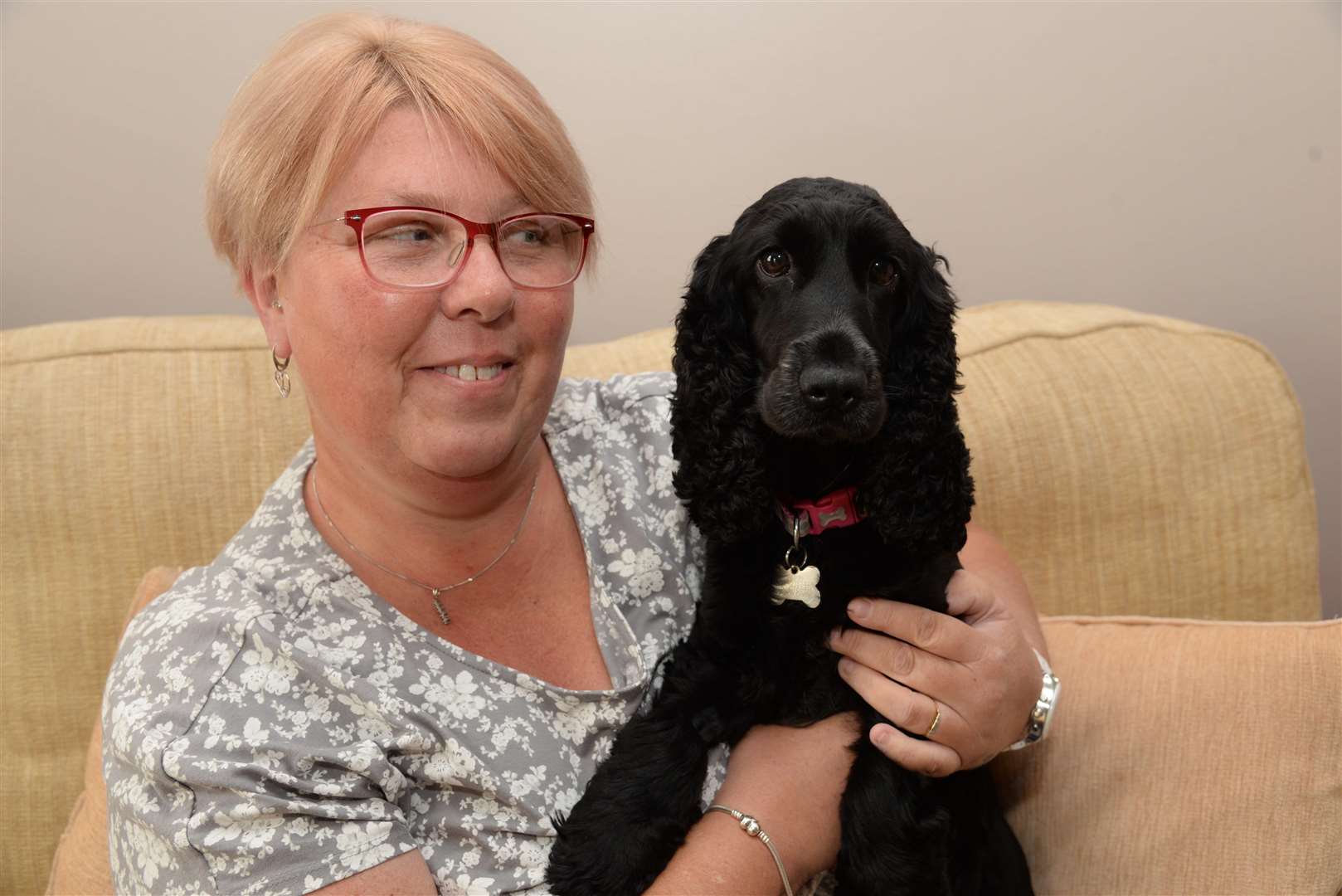 Tracey Needham and her dog Pepsi. Picture: Chris Davey