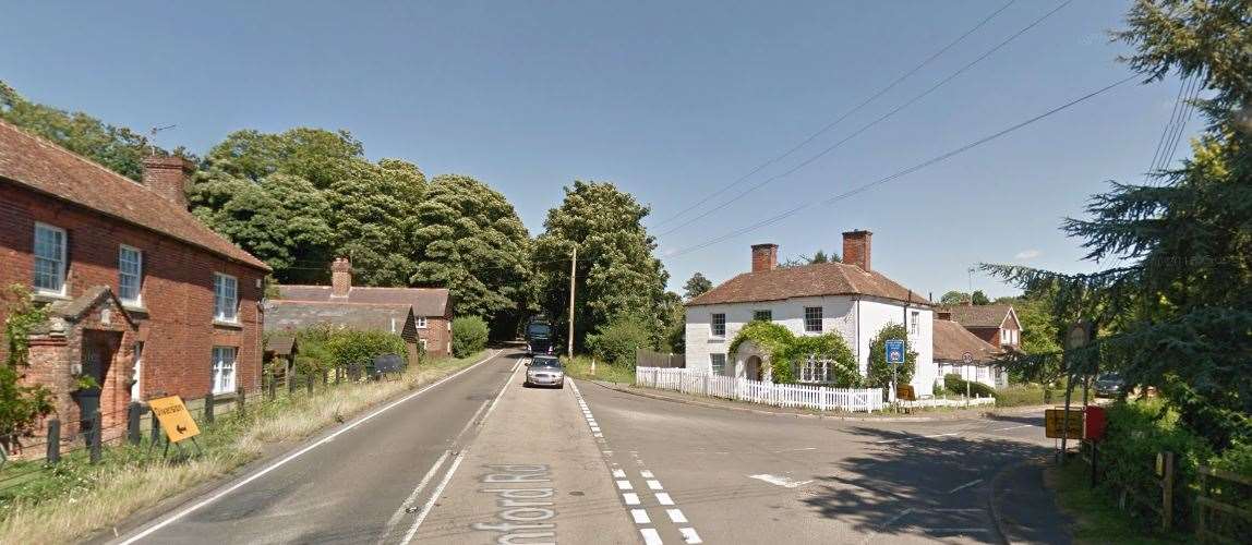 The incident has happened near The Street on the A28 in Godmersham. Credit: Google Maps