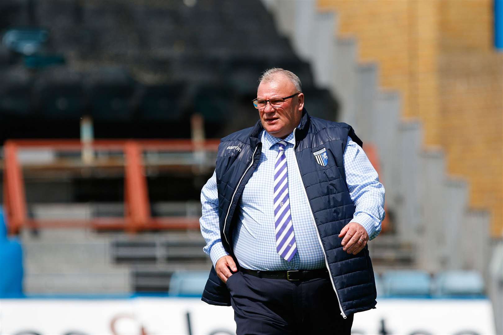 Gillingham boss Steve Evans hopes to have Vadaine Oliver fit this weekend Picture: Andy Jones