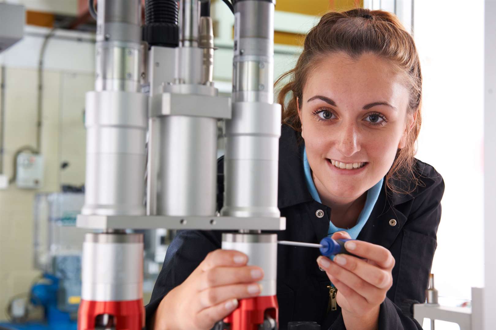 A young engineering apprentice