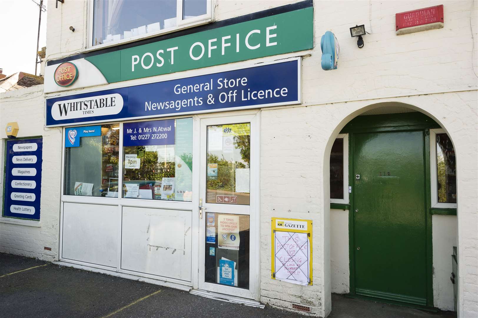 The robbers targeted Joy Lane post office in Whitstable