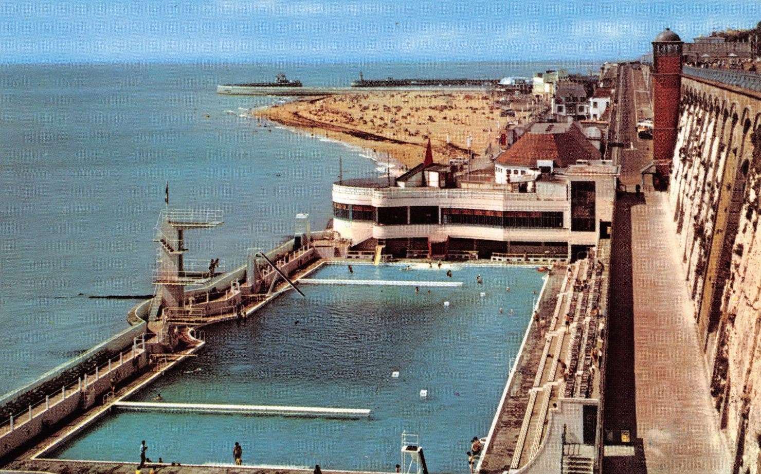 The Marina Bathing Pool during the 1960s - it was a hugely popular destination. Picture: Nick Evans