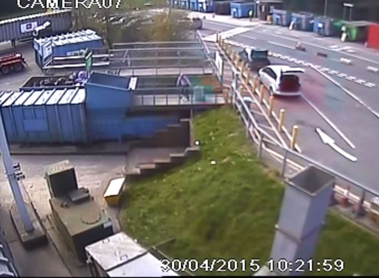 CCTV also captured Cudworth disposing of items at the tip