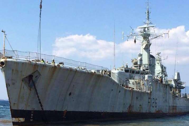 HMS Plymouth has been transported to Turkey for scrapping