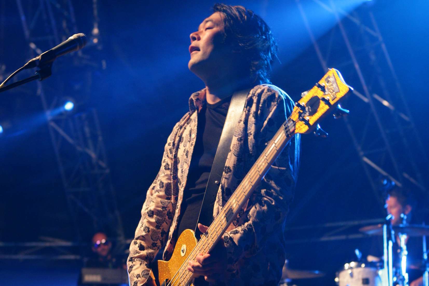 Bassist Taka Hirose when Feeder last played in Kent, at Hevy Festival in 2009. Picture: Martin Apps