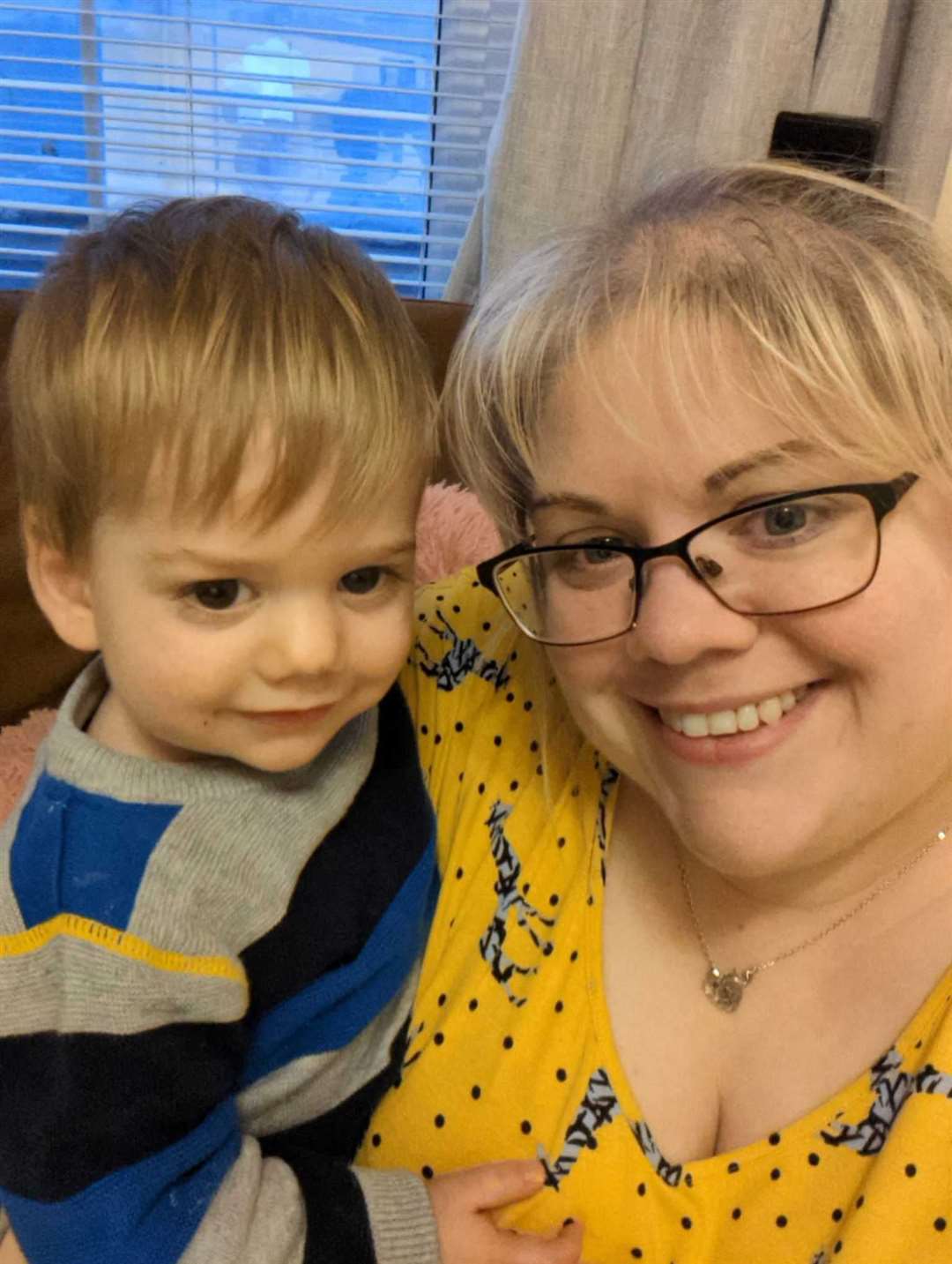 Sarah Hedges and her son Thomas today