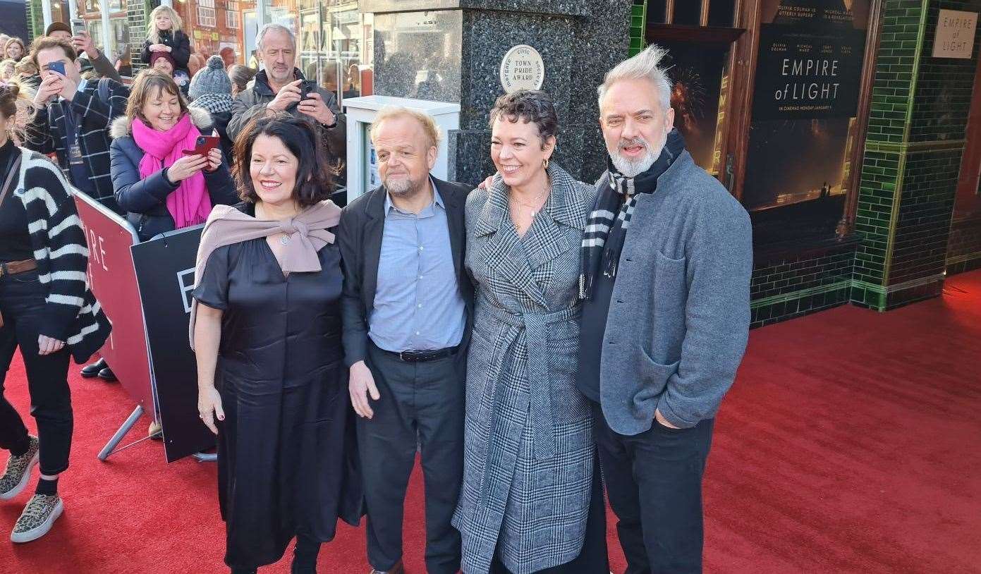 Director Sam Mendes joined the stars of Empire of Light at a special screening in Westgate-on-Sea