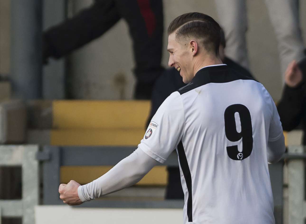 Andy Pugh scored twice in Dartford's 4-1 win over Bath City Picture: Andy Payton