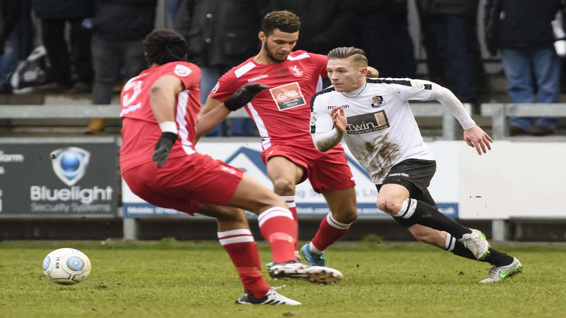 Andy Pugh scored twice in Dartford's 3-1 win over Whitehawk Picture: Andy Payton