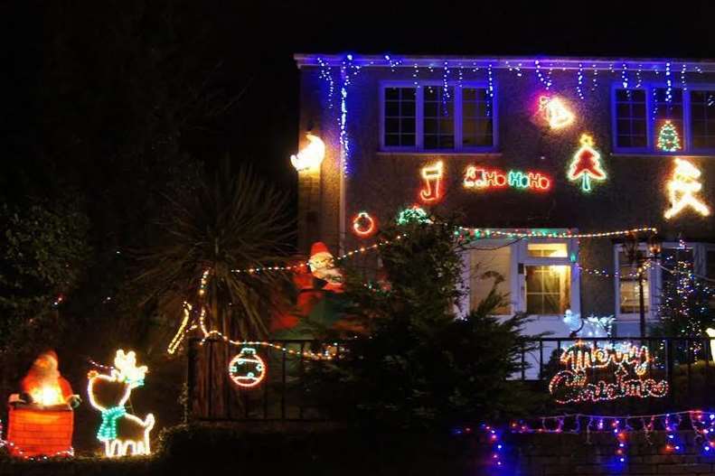 Christmas fanatic Graham William Hutchinson has gone all out with decorations in Dover