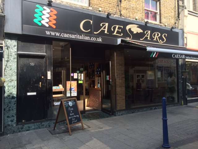 Caesars restaurant in King Street, Gravesend