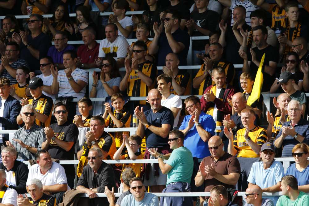 Maidstone fans pay tribute to Jason Munn Picture: Andy Jones