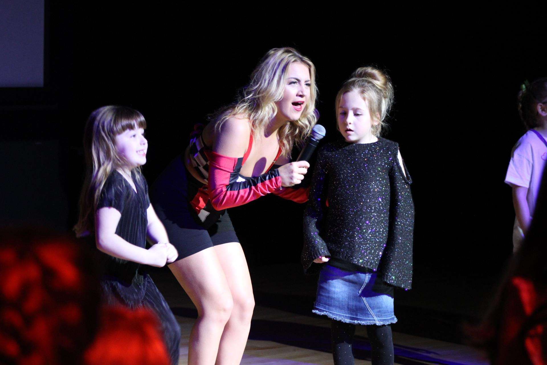 Little Mix fans Madison Cordingley, left and Katie Reid with Lottie Henshall at the LMX concert at the Oasis Academy Theatre, Sheerness, on Friday (7389584)