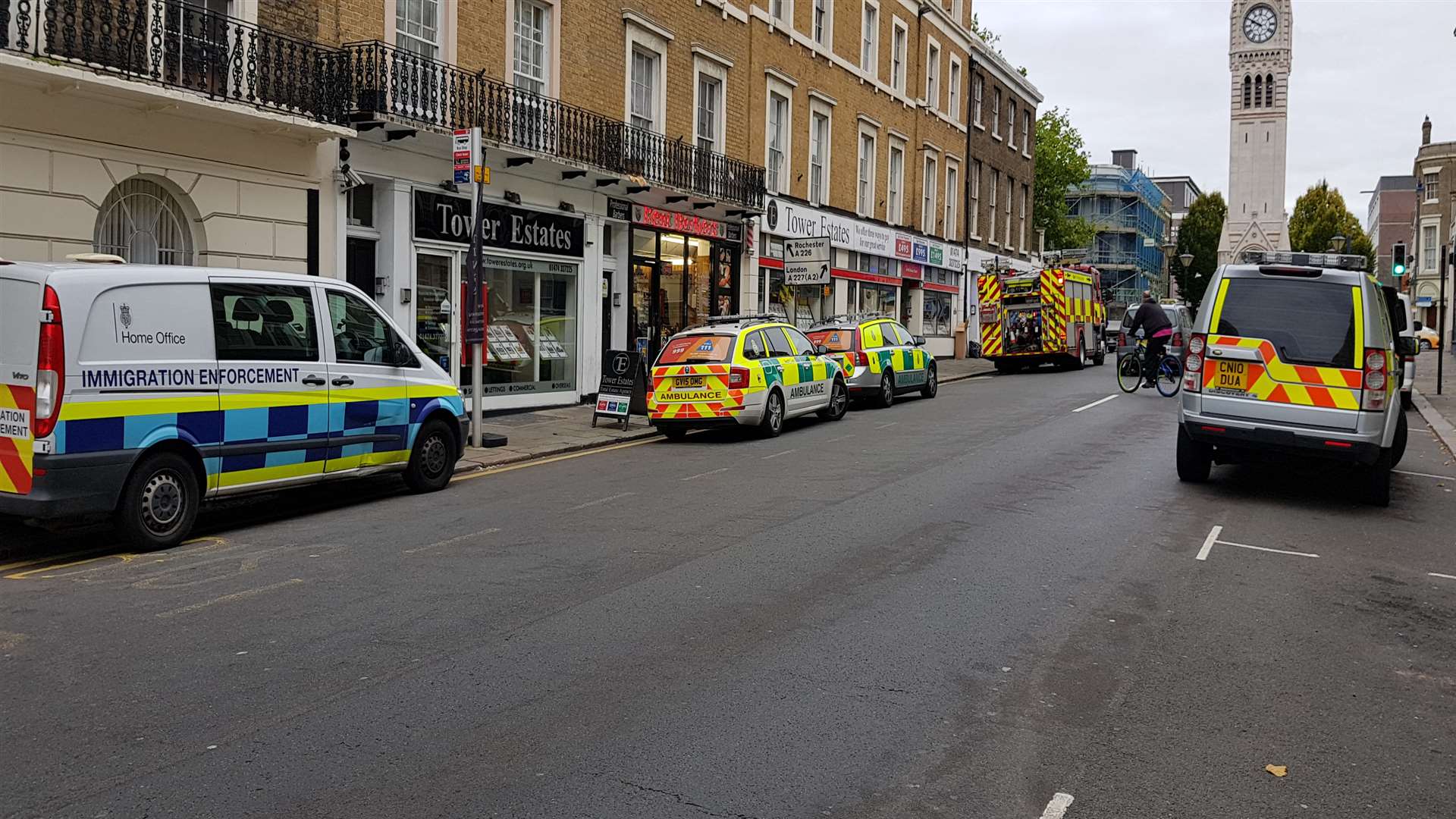 Emergency crews have been called to Harmer Street, Gravesend