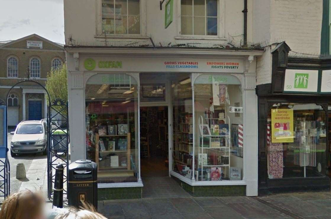 Oxfam book shop on Canterbury high street. Picture: Google Maps