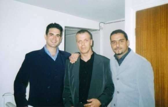 DJ Kev Goodwin with Eastenders actors Marc Bannerman and Michael Greco who played Gianni and Beppe Di Marco. Picture: Kev Goodwin