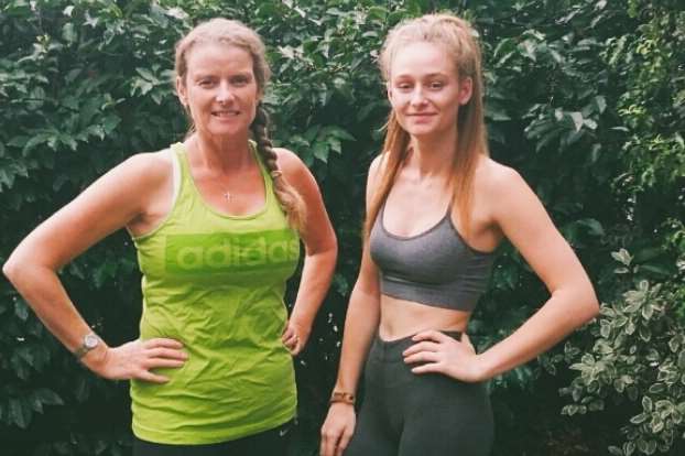 Teacher Wendy Black and her daughter Holly ran a marathon for Team Charlie