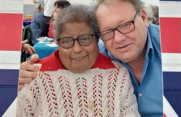 Gloria with her husband, Peter Williams in 2023. Picture: Serena Williams