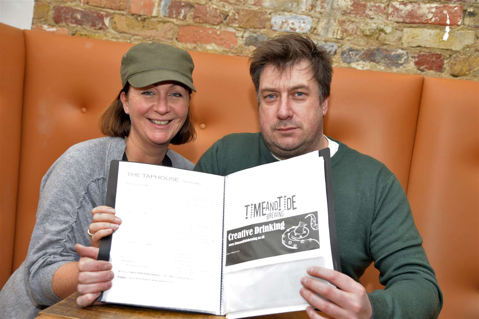 Jonathan and Ruth in the newly refurbished Taphouse Beer Cafe